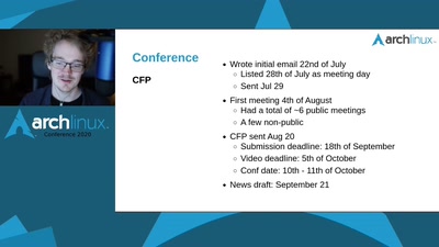 Closing Talk: Arch Linux Conf in review