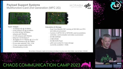 Bits and Bytes in Microgravity