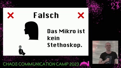 Fiiiiieeeep! Mic-Training für Speaker*innen