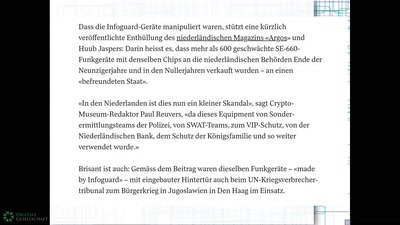 Omnisec, Infoguard und der &quot;Geheimdienst im Geheimdienst&quot;- alles zu #cryptoleaks
