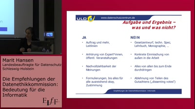Die Empfehlungen der Datenethikkommission: Bedeutung für die Informatik