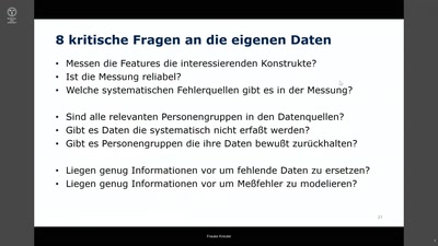 Welche Versprechen für die Verbesserung des sozialen Lebens kann ADM halten und welche nicht? Potenzial und Grenzen automatisierter Fehlerreduktion in sozialen Daten
