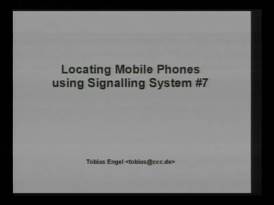 Locating Mobile Phones using SS7