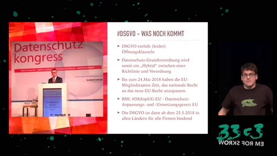 Datenschutzgrundverordnung: Rechte für Menschen, Pflichten für Firmen & Chancen für uns