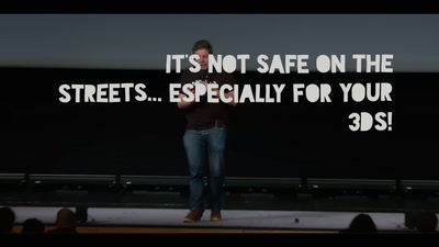 It's not safe on the streets... especially for your 3DS!