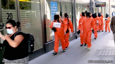 #FreeAssange Flashmob Bundesplatz