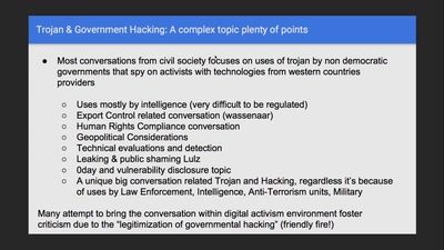 Regulating Law Enforcement use of Trojans