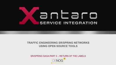 Traffic Engineering SR/Spring networks using Open Source Tools