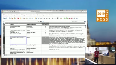 OSM-Unkonferenz Ankommen und Eröffnung