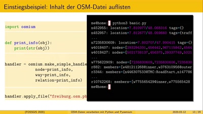 OSM-Daten verarbeiten mit Python und Pyosmium