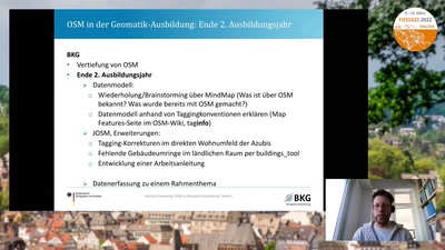 OSM in der Ausbildung zur Geomatikerin/zum Geomatiker am Bundesamt für Kartographie und Geodäsie (BKG)