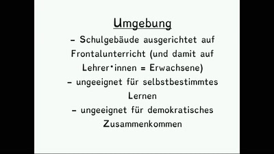Lightning Talk: Schule und Macht