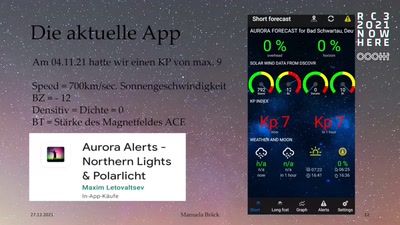 Polarlichter (Aurora borealis) in Norddeutschland