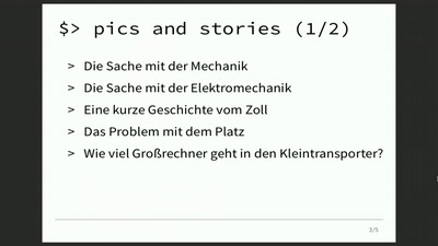 Über die Besonderheiten beim Sammeln historischer Großrechner