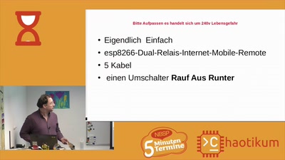 Thomas über Beamerleinwand [Fünf-Minuten-Termine]