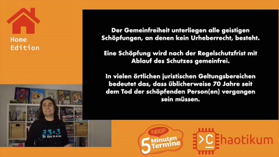 TVLuke über Public Domain Day 2021 [Fünf-Minuten-Termine – Home Edition]